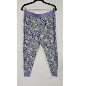Vera Bradley "Hanging Around" Sloth pattern jogger pajama pants women S/P jungle